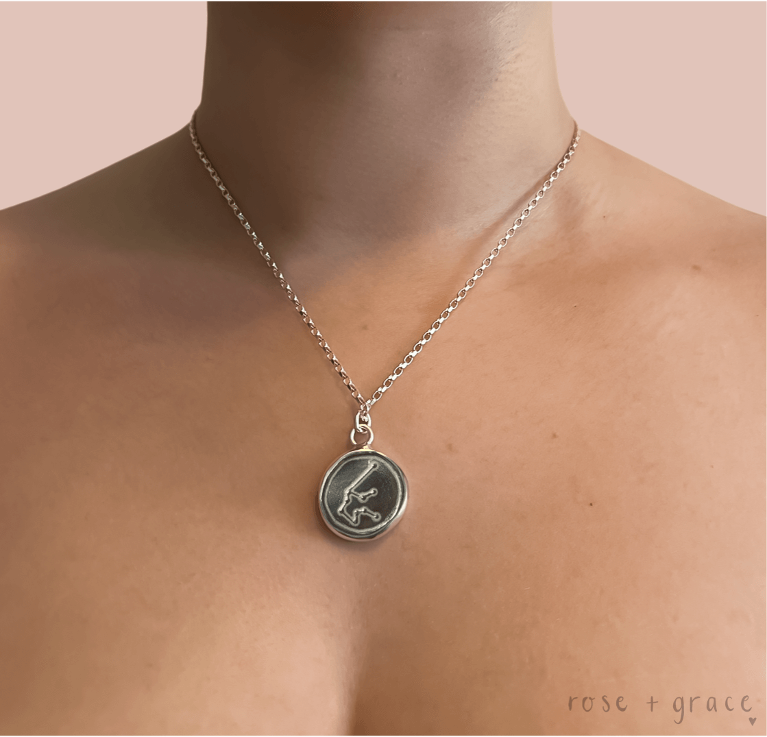 Aquarius Zodiac Pendant Necklace