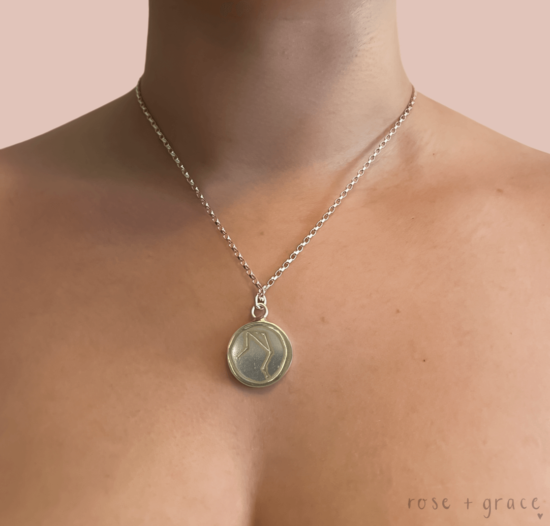 Libra Zodiac Pendant Necklace