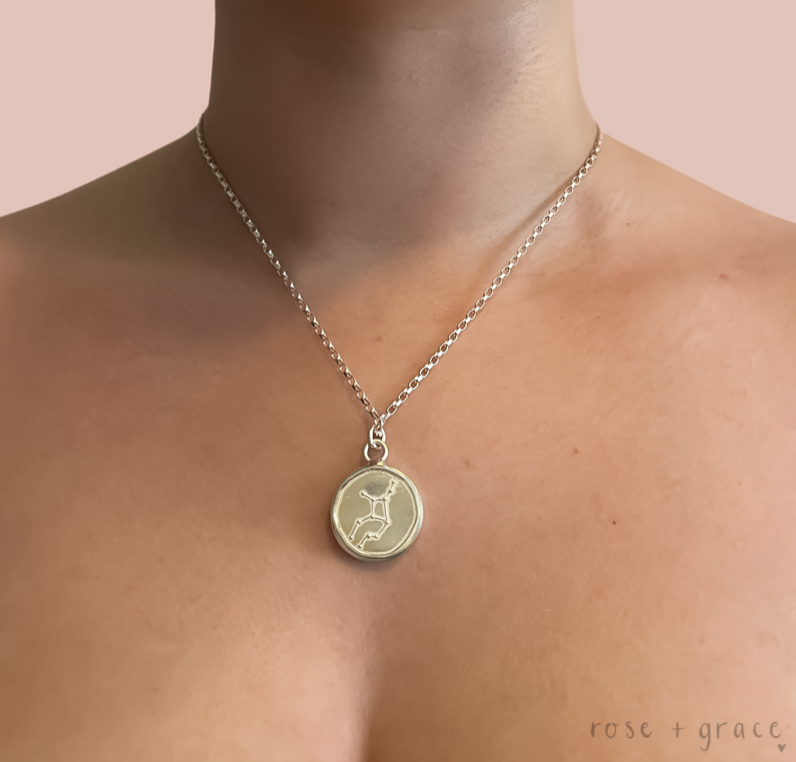 Virgo Zodiac Pendant Necklace